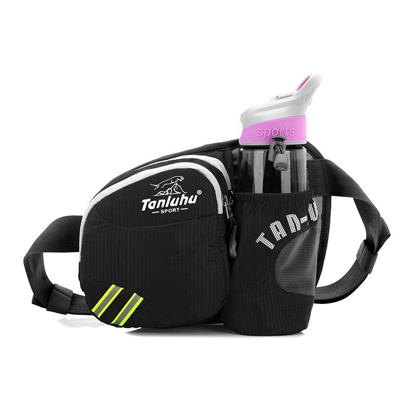 Wautton Outdoor Hiking Walking Waist Pack With Bottle Holder-4