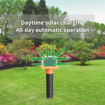 Mole Repellent for lawns Gopher Repellent Ultrasonic Solar Powered Snake Repellent Deterrent Mole Repeller-3