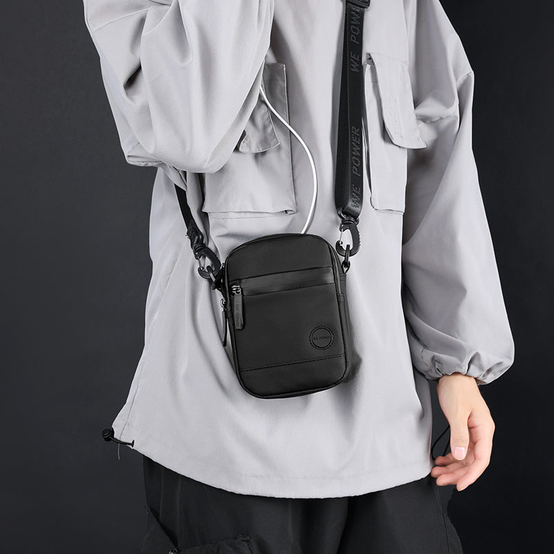 Men's Waterproof Nylon Crossbody Bag - Lightweight & Durable Everyday Travel Bag with Adjustable Strap-1