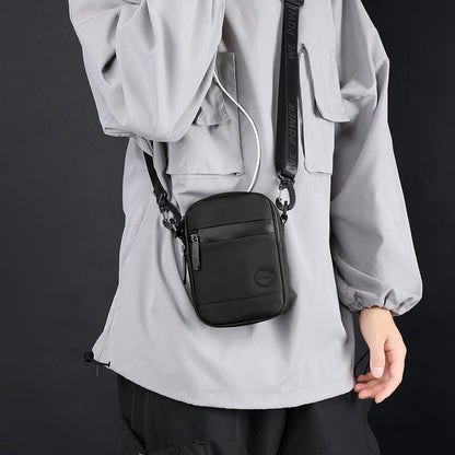 Men's Waterproof Nylon Crossbody Bag - Lightweight & Durable Everyday Travel Bag with Adjustable Strap-1