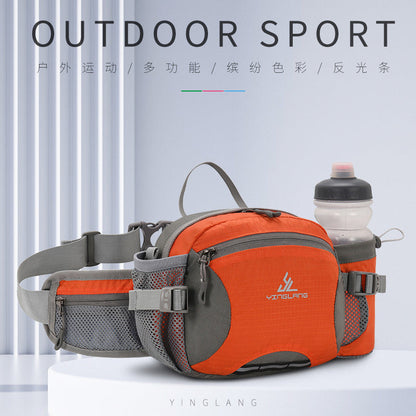 Outdoor Waist Bag with Bottle Holder Cycling Fanny Pack Multifuction Hiking-2