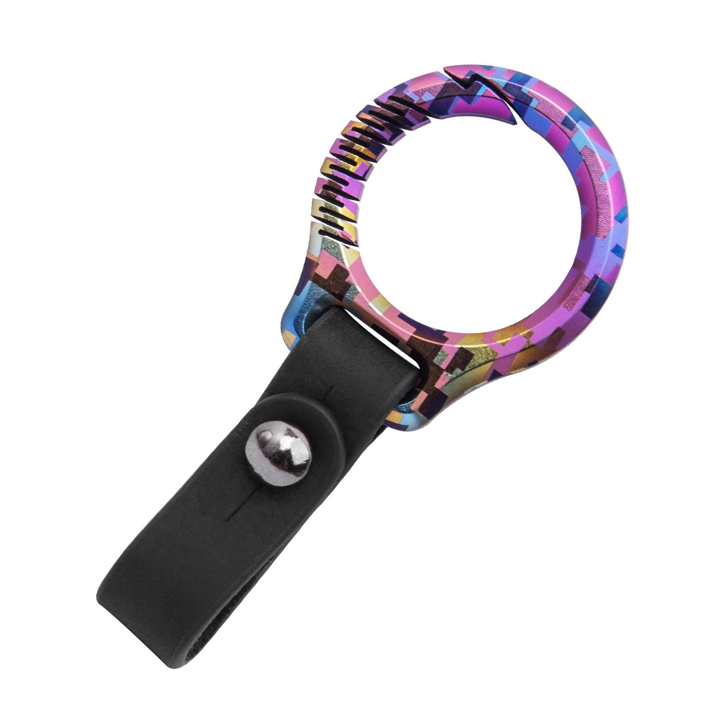Luxury Titanium Key Chain Magnetic Spin Rotary for Car Key Ring Connector Anti-off Holder Men EDC Quickdraw Buckle Male Gadgets-1