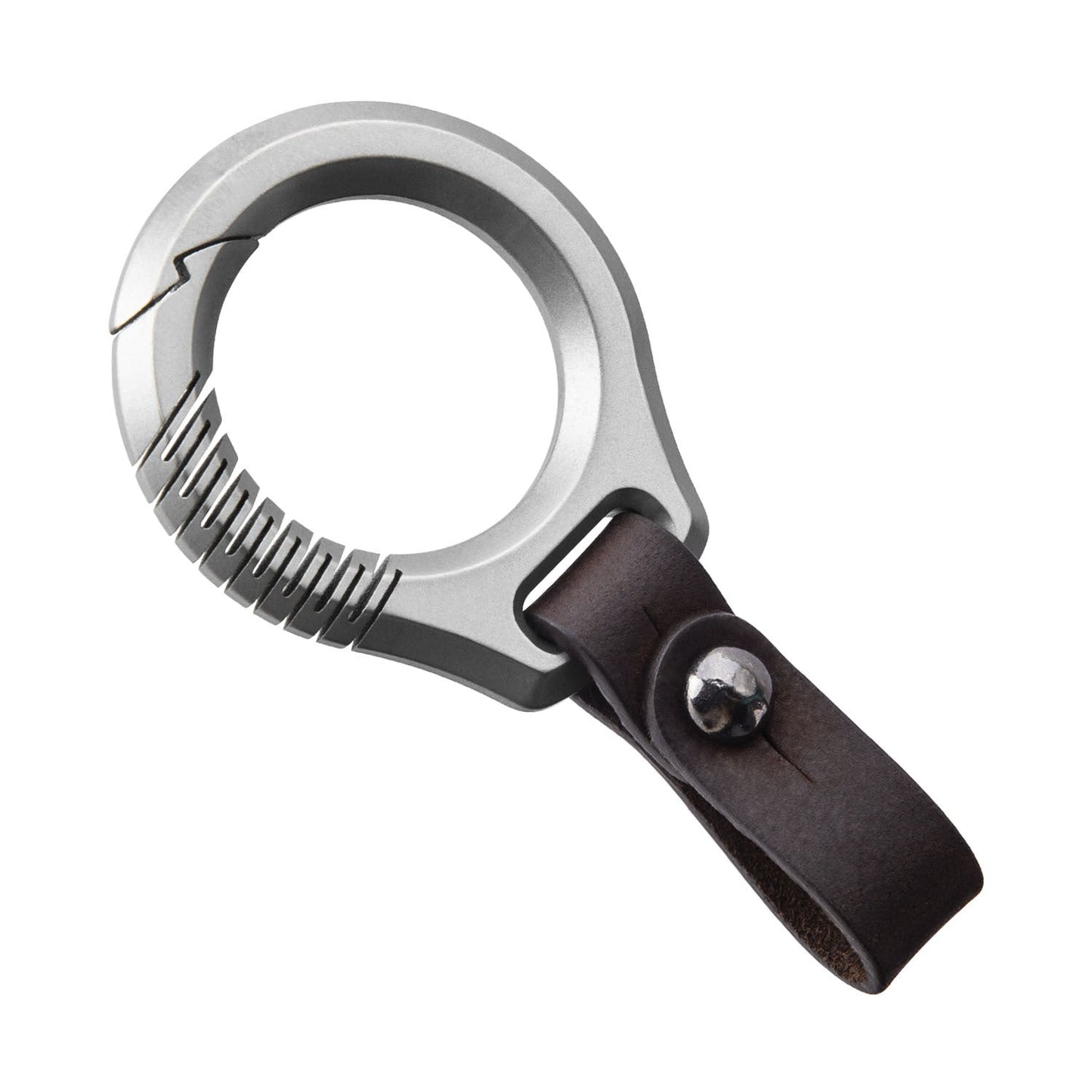 Luxury Titanium Key Chain Magnetic Spin Rotary for Car Key Ring Connector Anti-off Holder Men EDC Quickdraw Buckle Male Gadgets-5