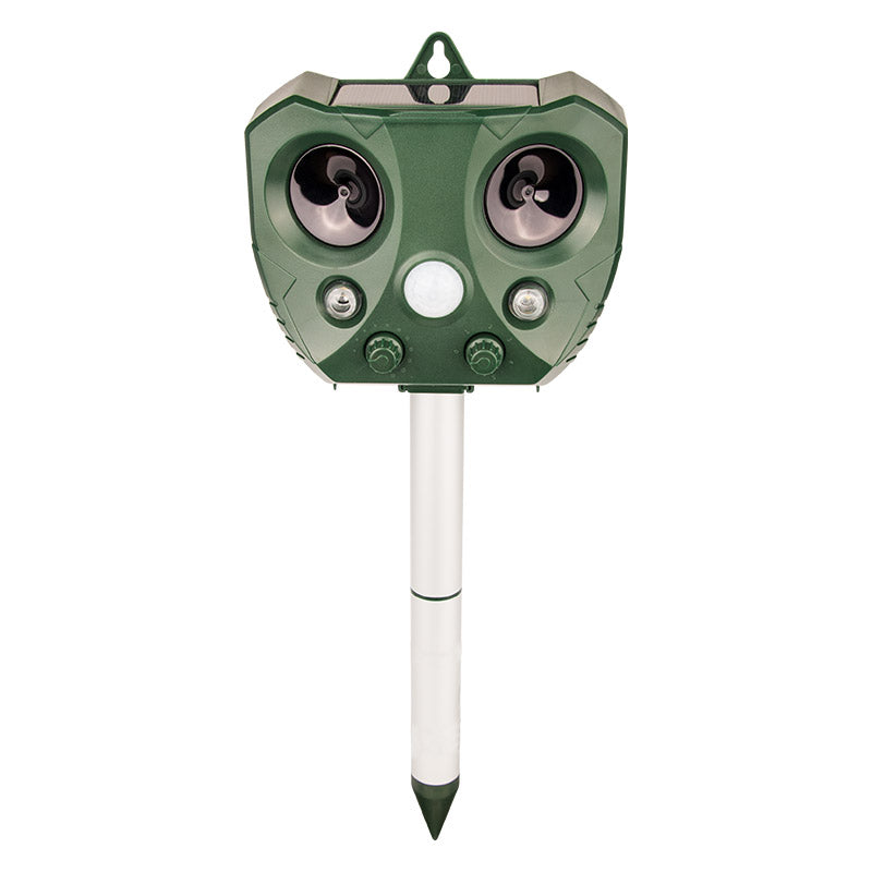 2024 Solar Ultrasonic Animal Repeller, Sonic Animal Repeller, Motion Detection, flashlights, Dog Cat Repellent, Squirrel, Raccoon, Skunk, Rodent, Fox, Deer, Bird deterrents for outside-1
