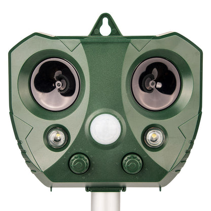 2024 Solar Ultrasonic Animal Repeller, Sonic Animal Repeller, Motion Detection, flashlights, Dog Cat Repellent, Squirrel, Raccoon, Skunk, Rodent, Fox, Deer, Bird deterrents for outside-3