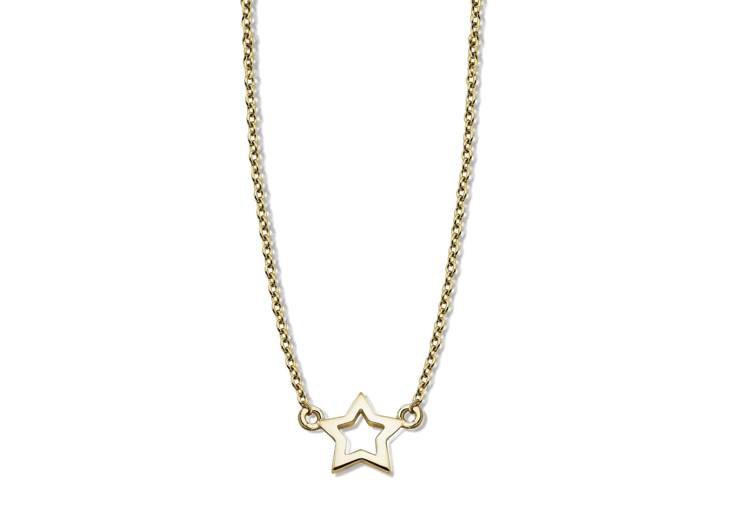 Ketting met Open Ster Goudkleur XN003G