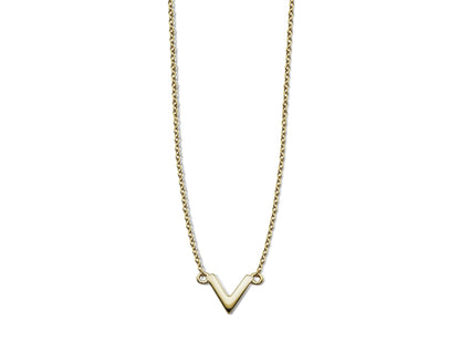 Ketting V Goldplated XN004G