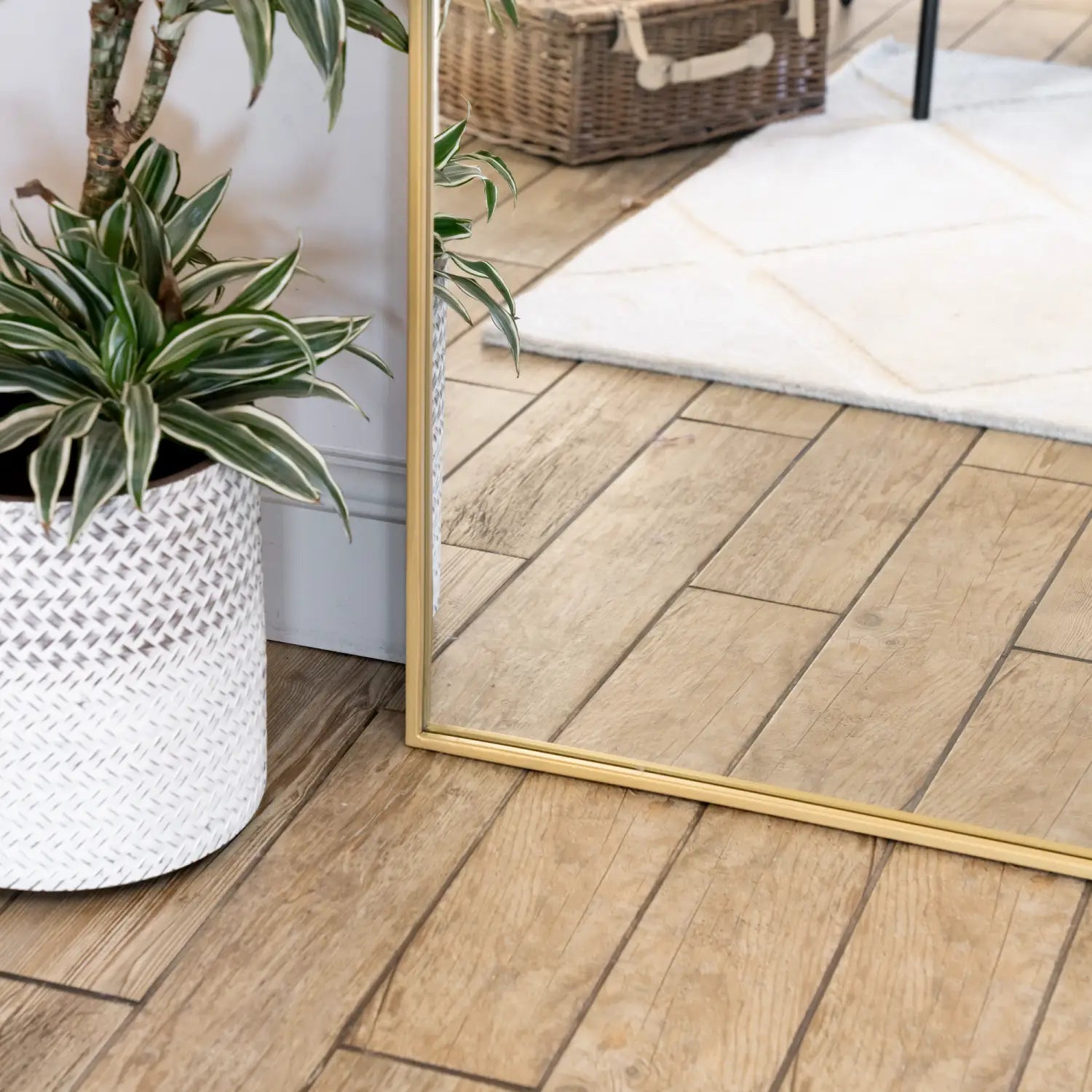 Akiko - Full Length Gold Metal Arched Mirror - 200cm x 120cm-3