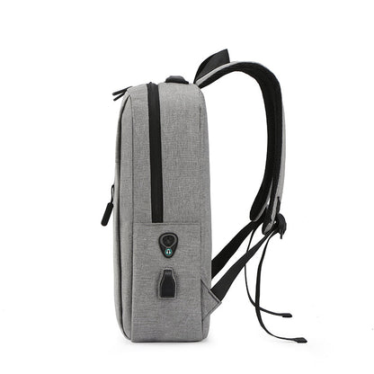 Premium Grey Fashion Backpack: Spacious, Durable, & Travel-Friendly – Free Your Hands for Daily Commute-4