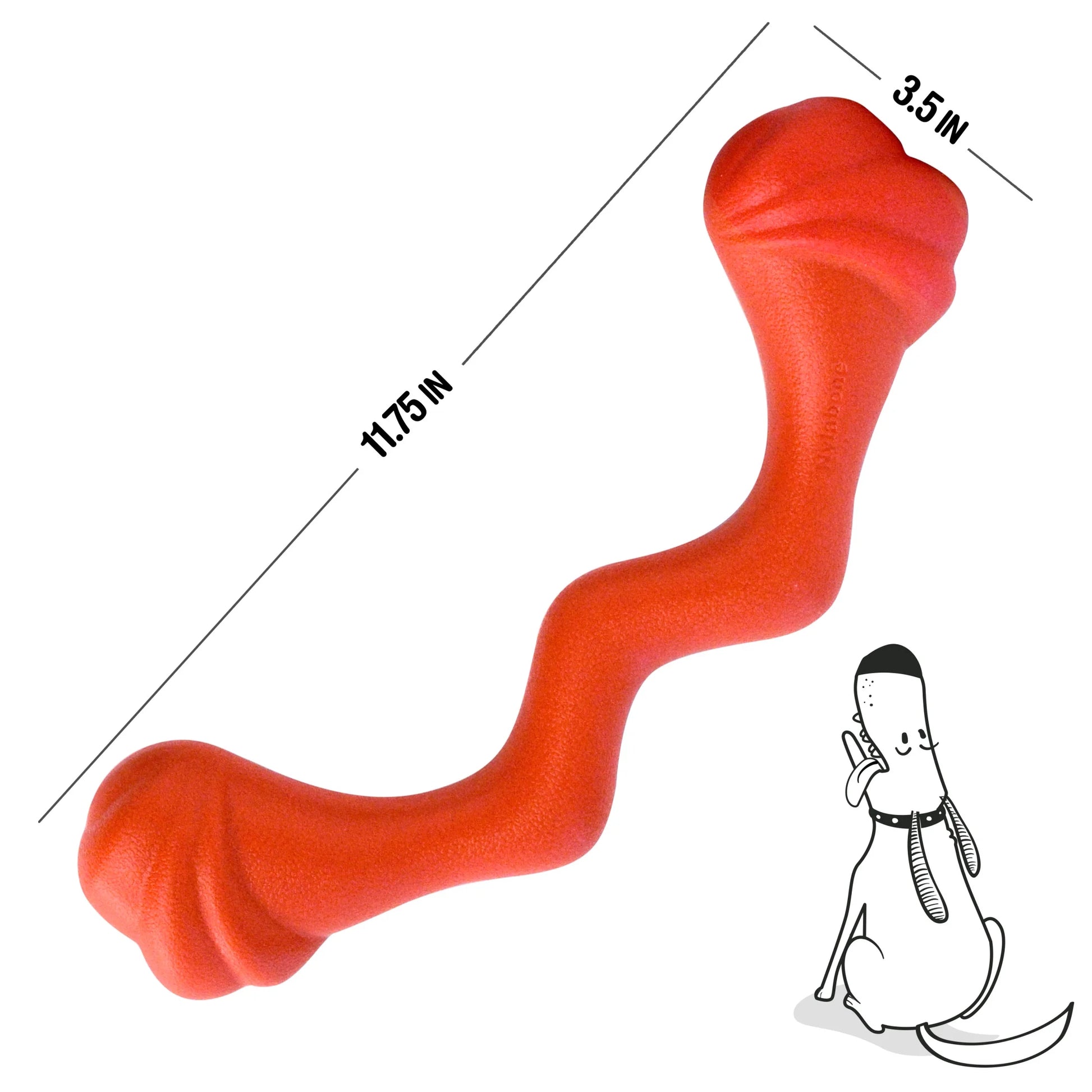 Springa Interactive Dog Toy, Lightweight Flexible Floatable Tug Toy