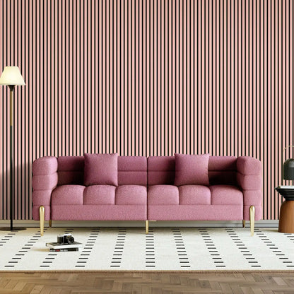 Coloured Acoustic Slatted Wall Panels-5