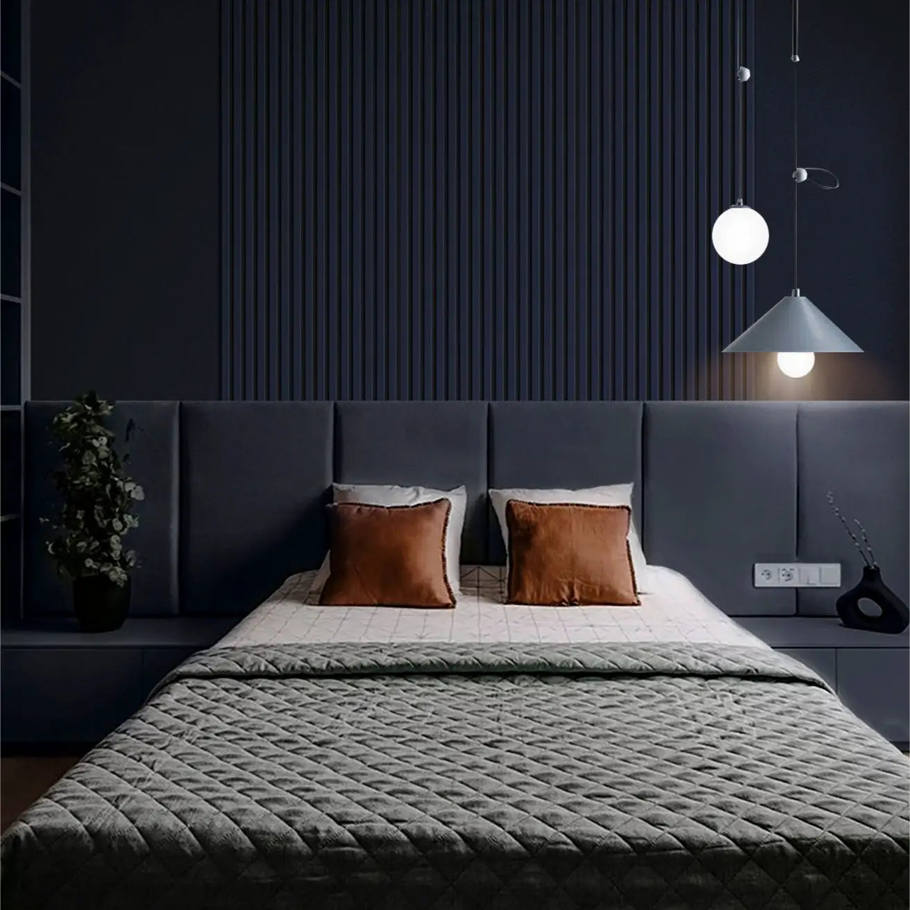 Coloured Acoustic Slatted Wall Panels-3