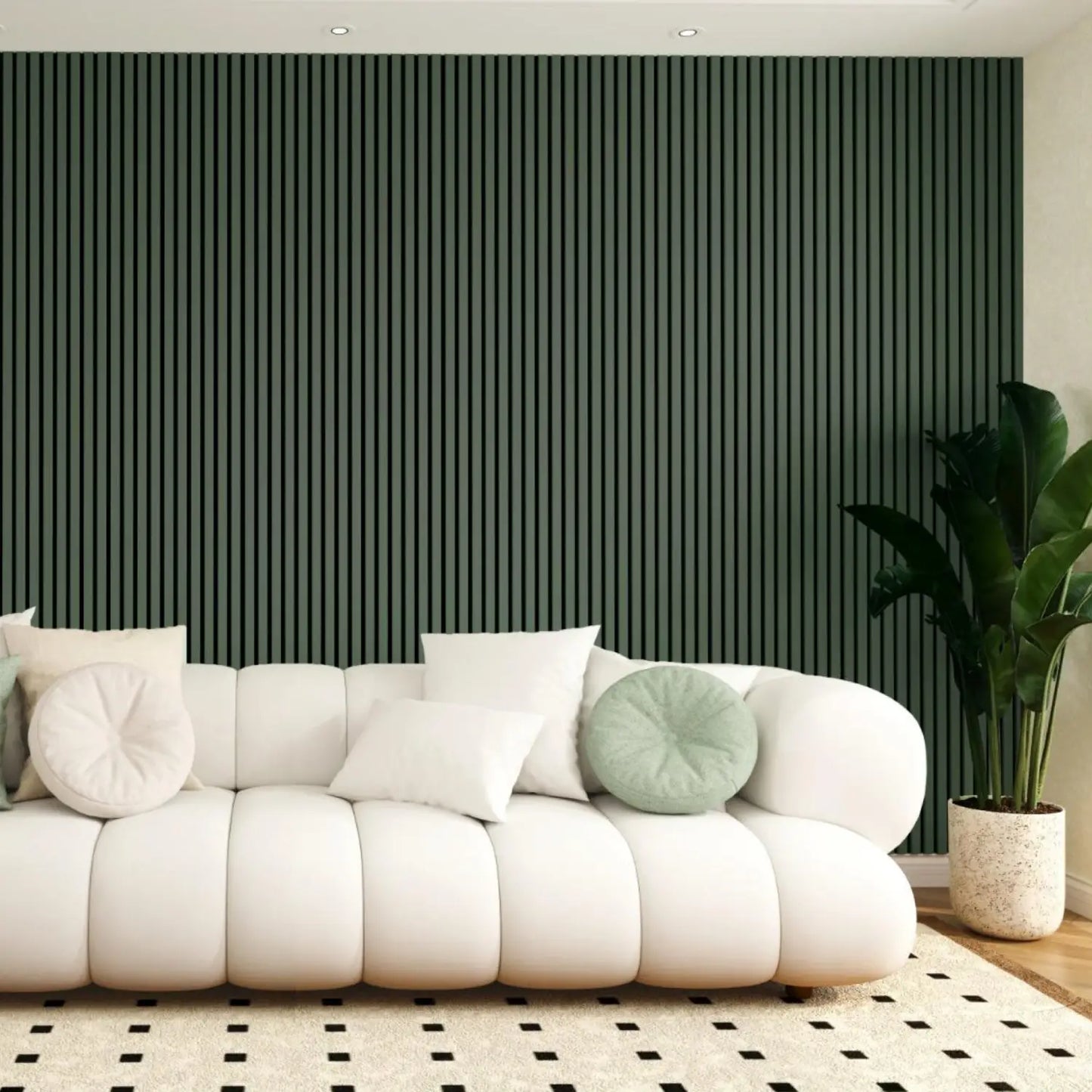 Coloured Acoustic Slatted Wall Panels-7