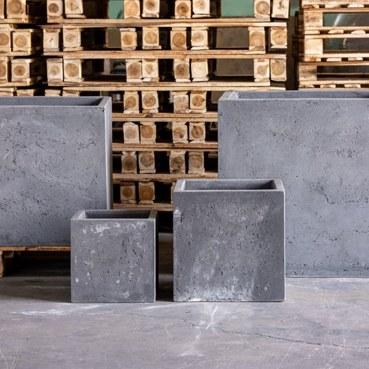 Cubrosa | Onyx Dusk – 100cm XXL Concrete Square Planter – 782L Block Plant Pot-0