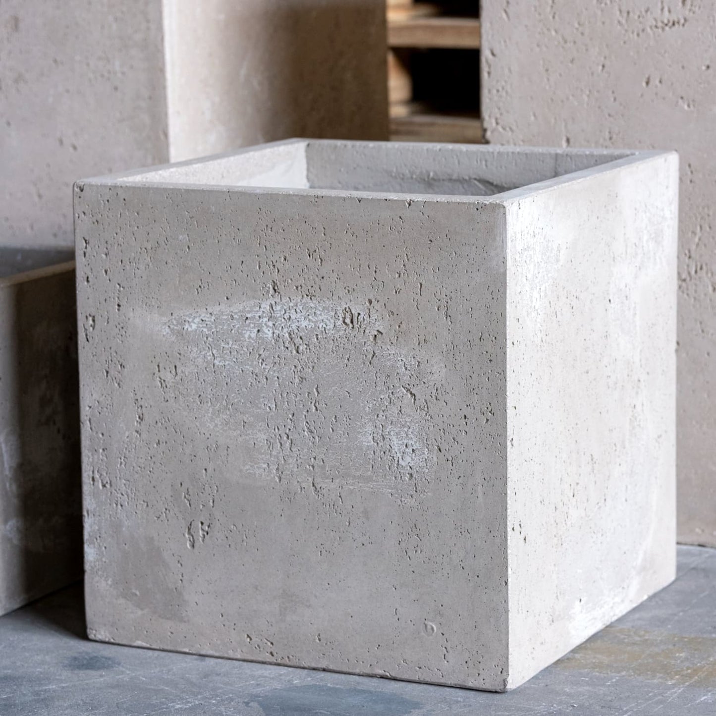 Cubrosa | Truffle – 70cm Large Square Concrete Planter – 246L Modern Outdoor Plant Pot-3
