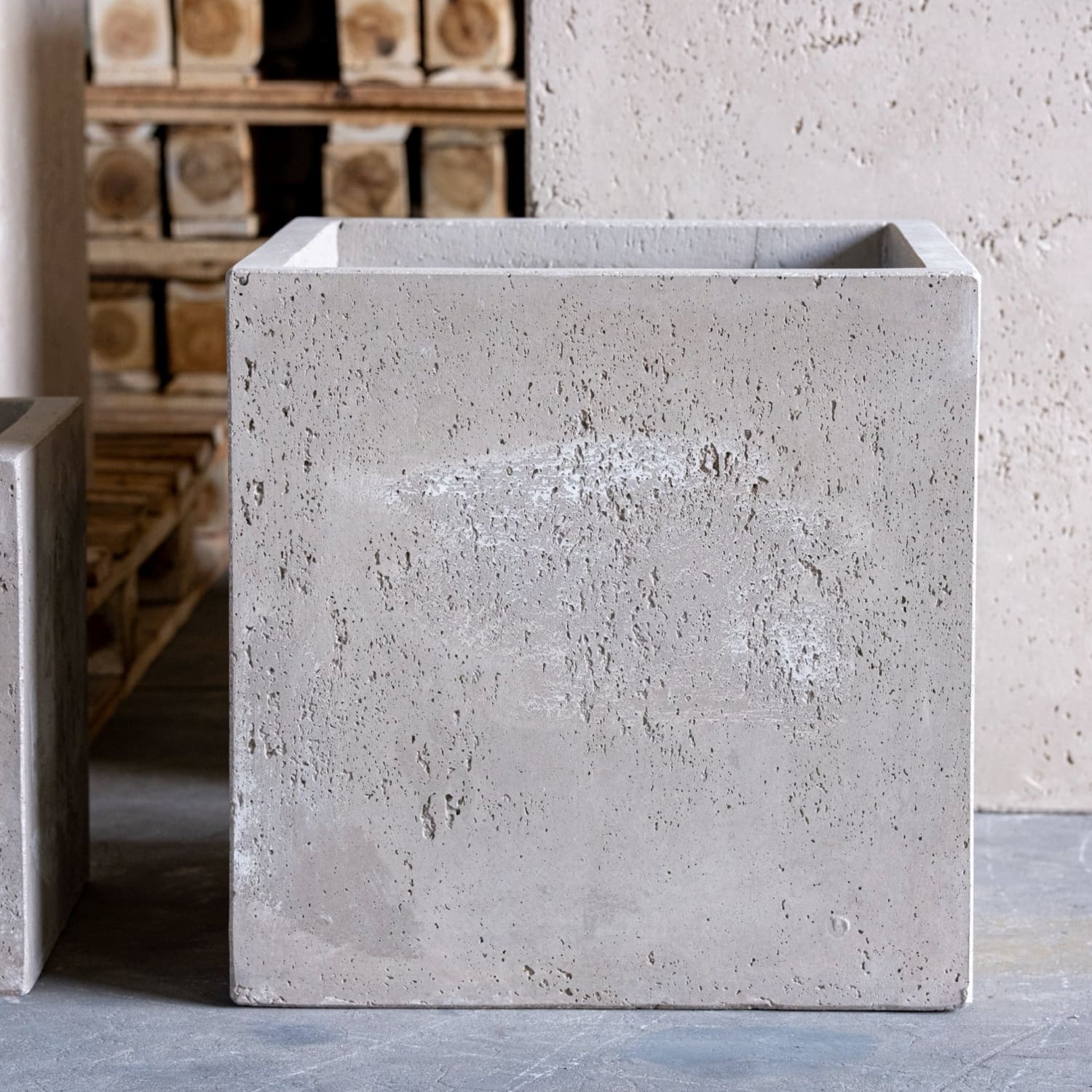 Cubrosa | Truffle – 70cm Large Square Concrete Planter – 246L Modern Outdoor Plant Pot-2