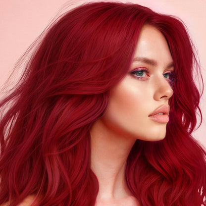 (3 Pack)  Luscious Raspberries Red Unisex Hair Color Kit, Semi-Permanent Dye
