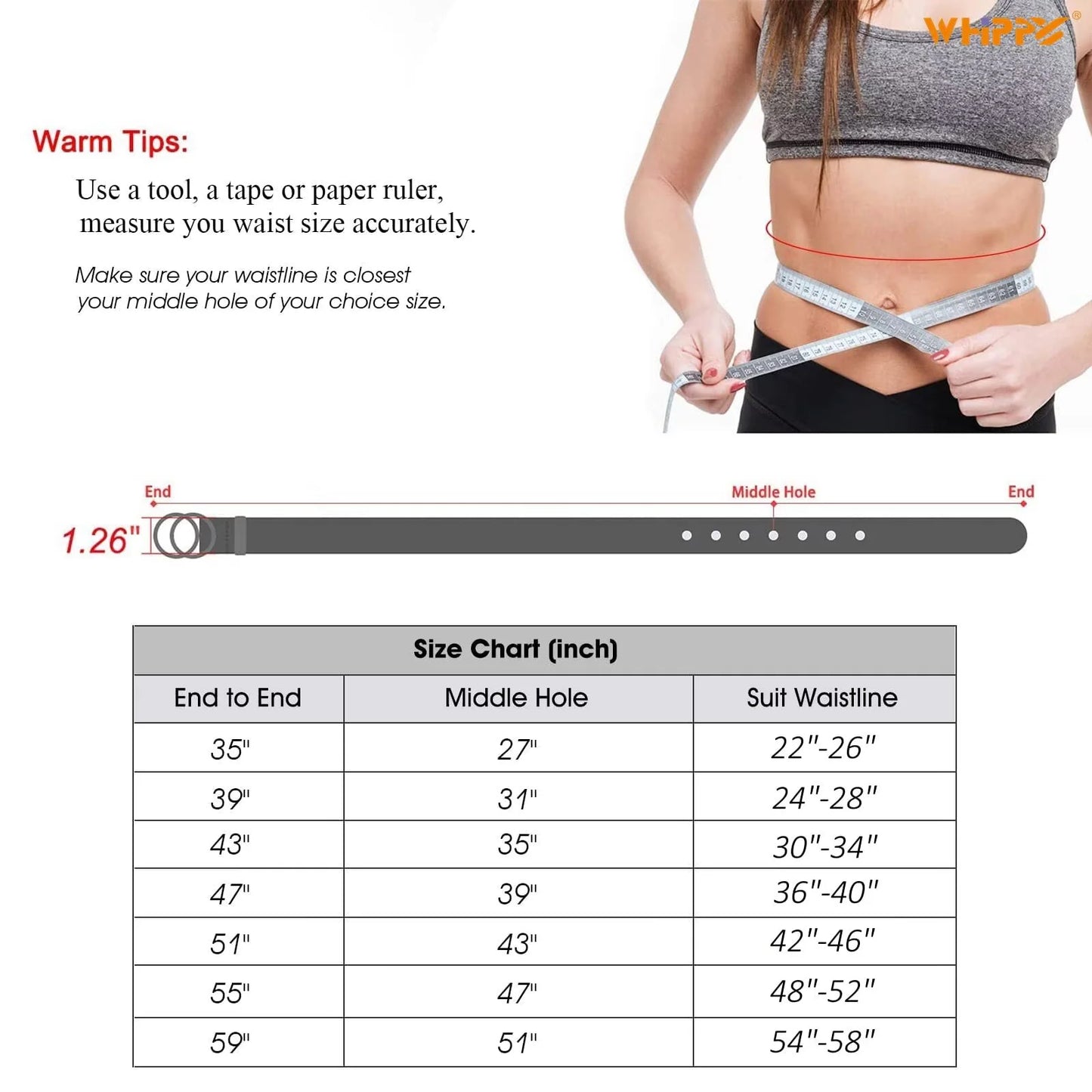Women Leather Belt with Double Ring Buckle, plus Size Waist Belt for Jeans Dresses