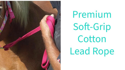 Patterned Nylon Mini Horse Halters with Matching 7’ Lead