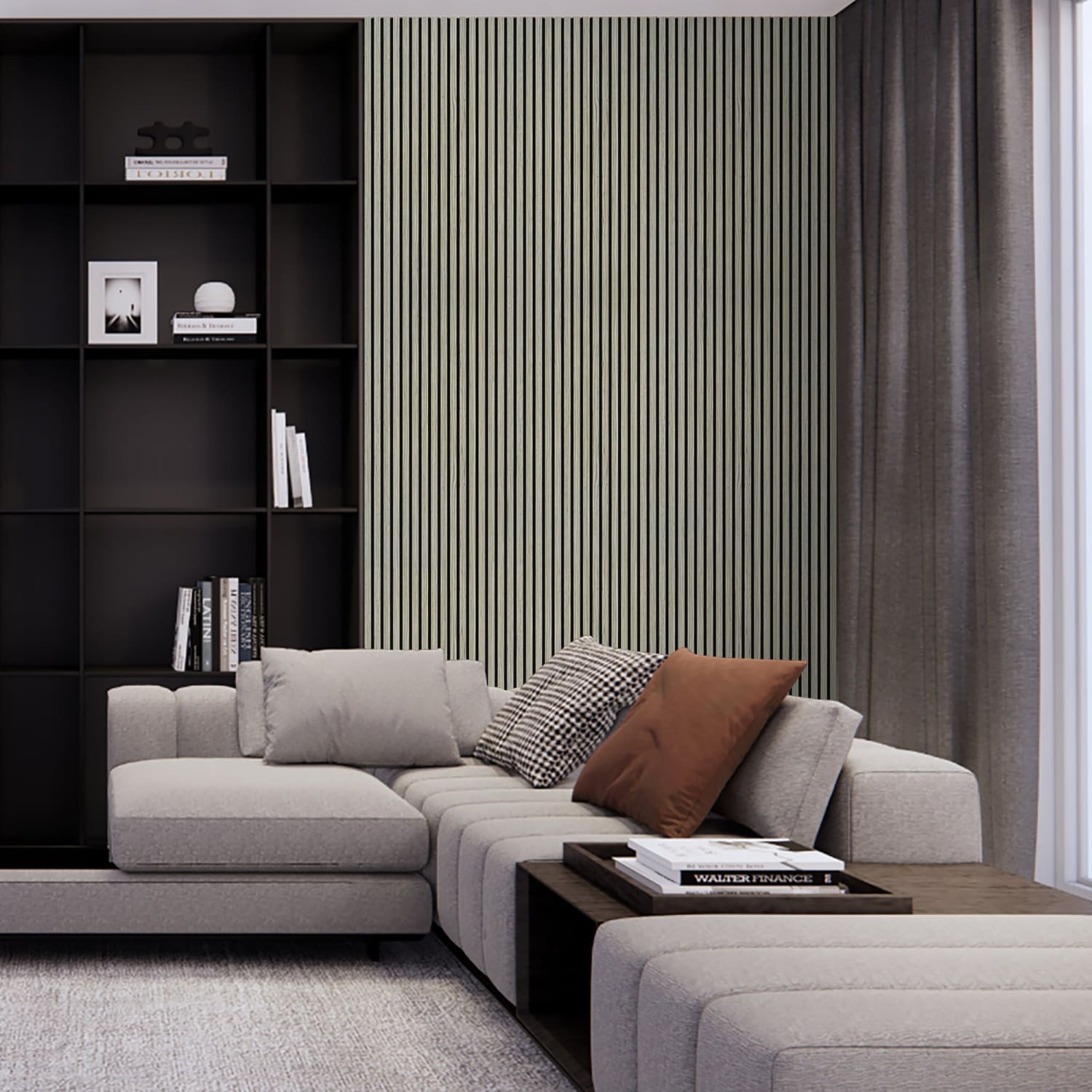 Grey Oak Acoustic Wall Panels-2