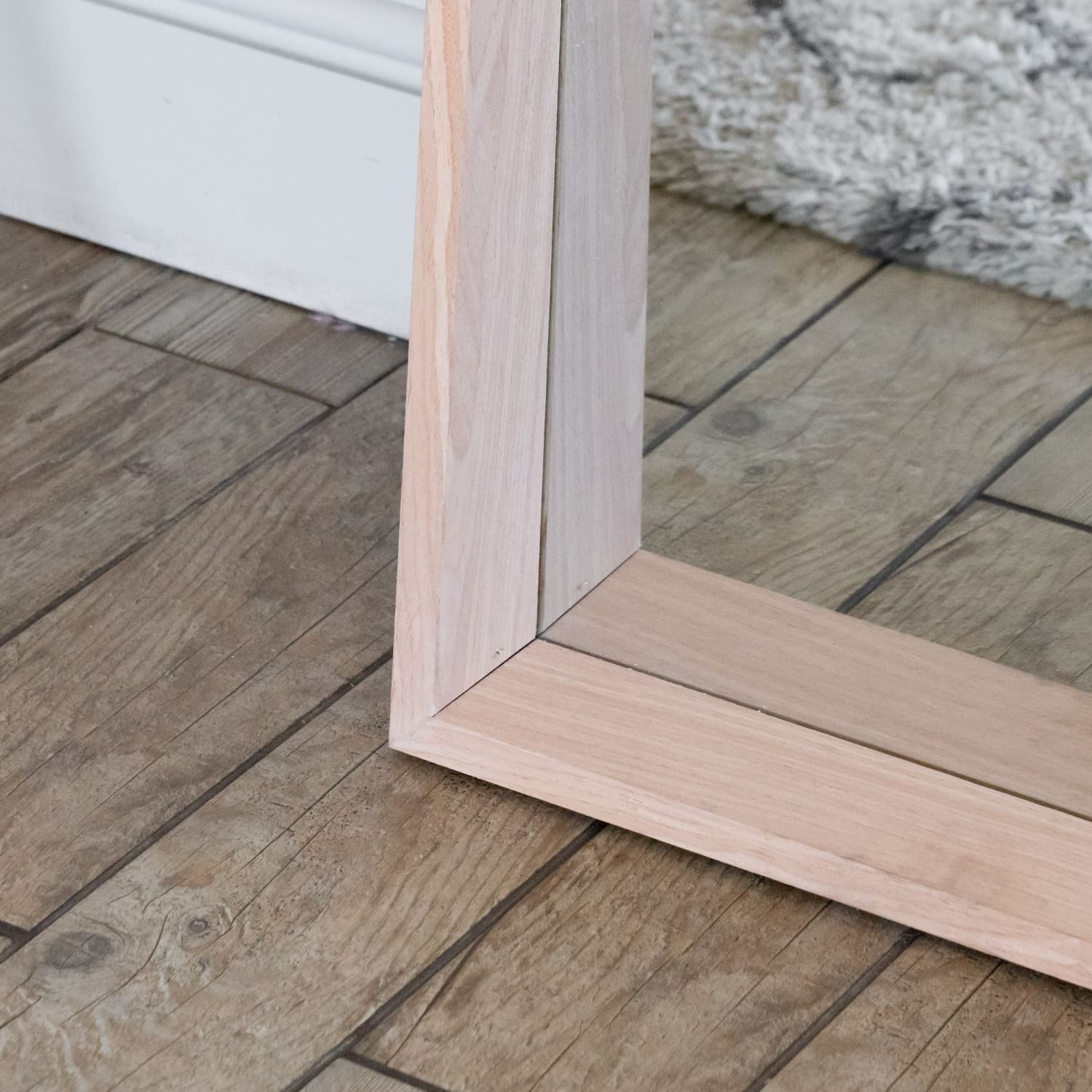 Hanaka - Full Length Natural Oak Rectangle Mirror - 200cm x 100cm-3