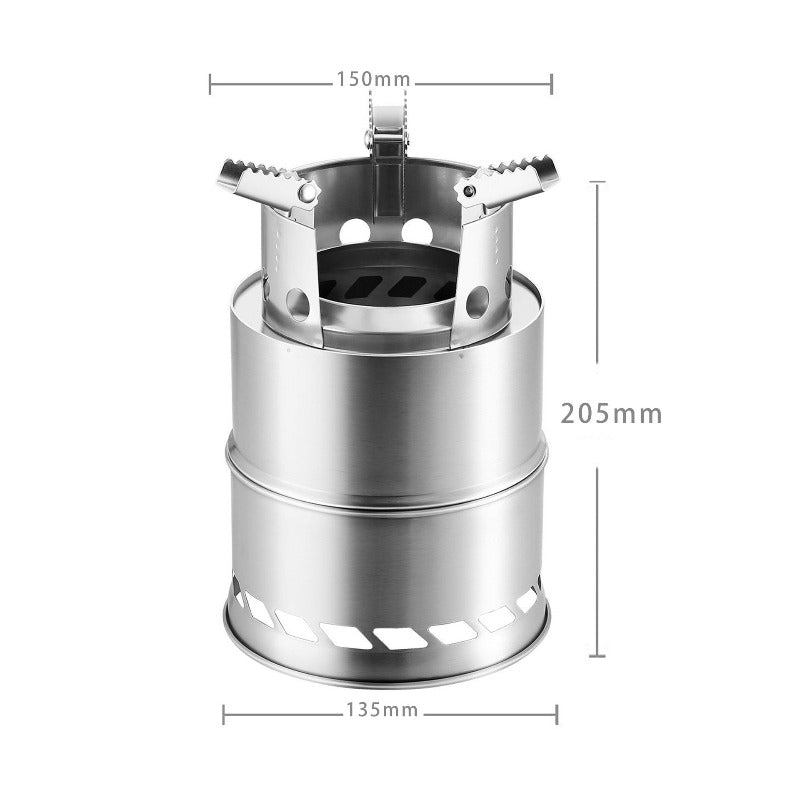Outdoor Camping Furnace 15cm*20cm Deconstructable Wood Stoves Picnic-1