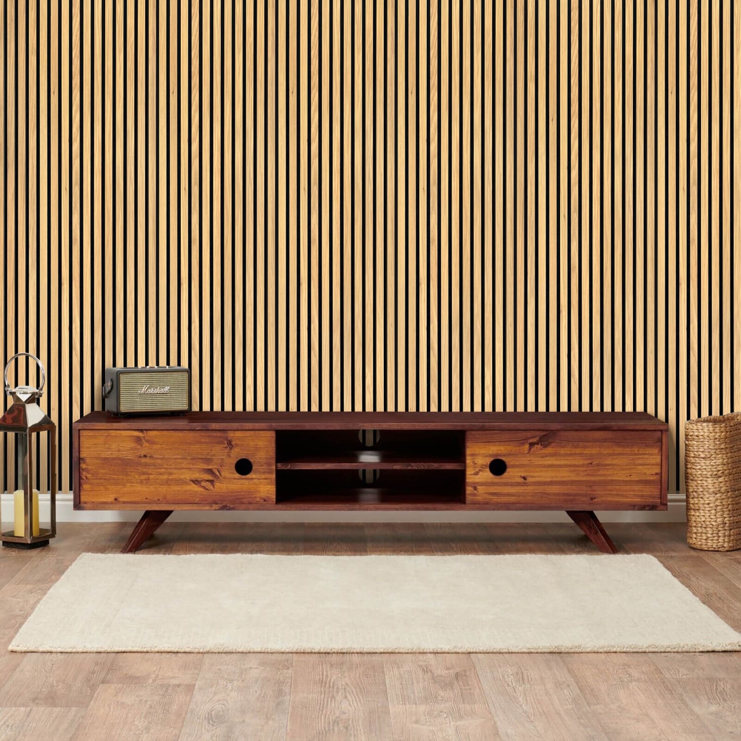 Natural Oak Acoustic Wall Panels-3