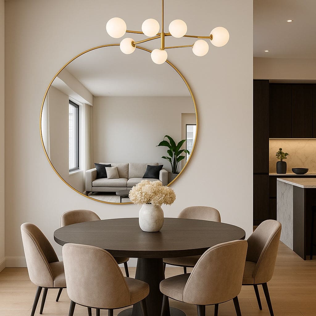 Rei - Extra Large Round Gold Metal Circle Mirror - 150cm x 150cm-1