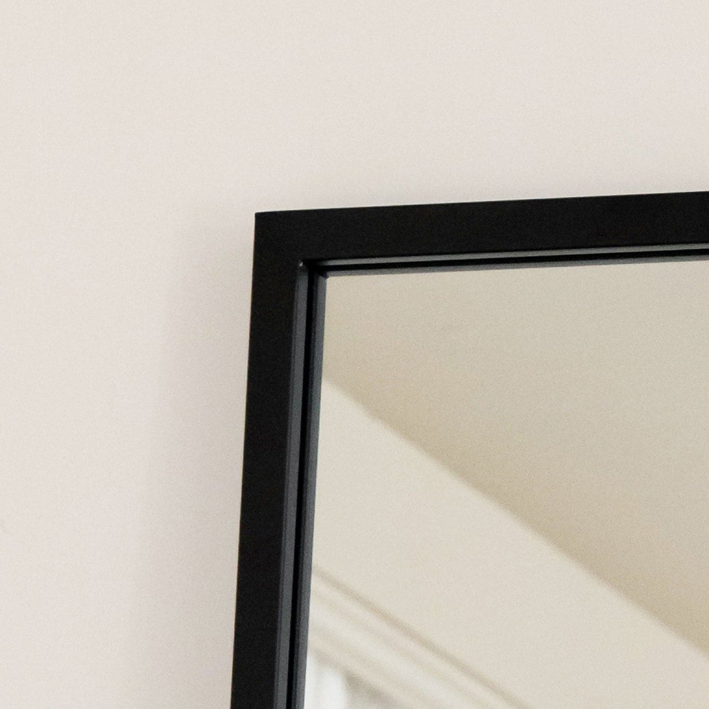 Takara - Black Metal Rectangle Mirror - 70cm x 50cm-3