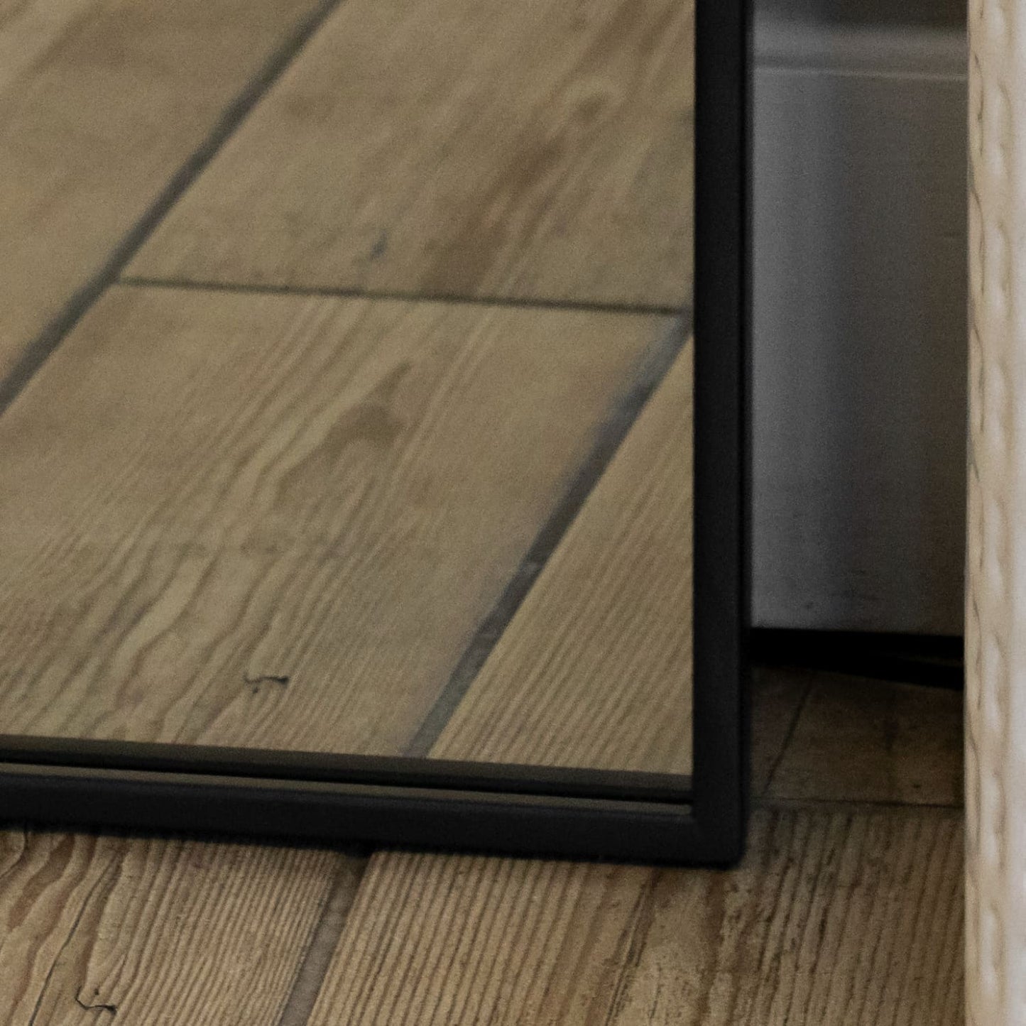 Takara - Full Length Black Metal Rectangle Mirror - 200cm x 150cm-2