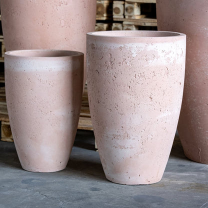 Vessara | Blushstone – 55cm Extra Large Tall Concrete Planter – 32L Decorative Vase Pot-0