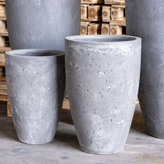 Vessara | Onyx Dusk – 40cm Large Concrete Vase Planter – 15L Tall Indoor Outdoor Pot-0