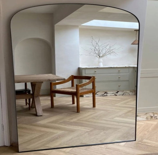 Yoko - Black Metal Gentle Arch Mirror - 120cm x 95cm-0