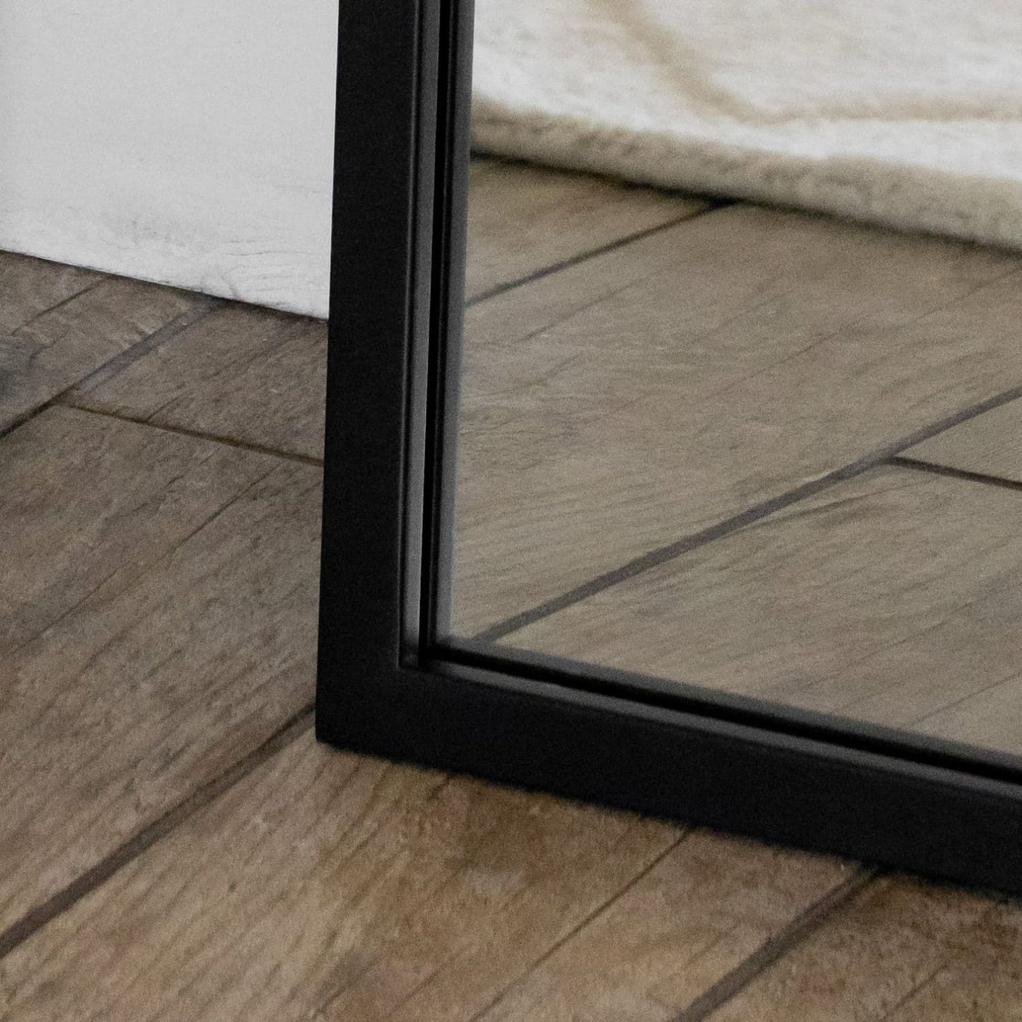 Yoko - Black Metal Gentle Arch Mirror - 120cm x 95cm-1