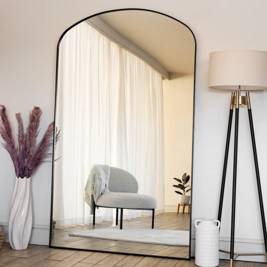 Yoko - Black Metal Gentle Arch Mirror - 200cm x 120cm-0