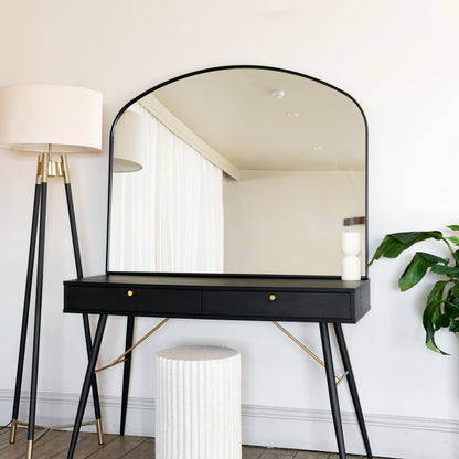 Yoko - Black Metal Gentle Arch Mirror - 95cm x 120cm-3