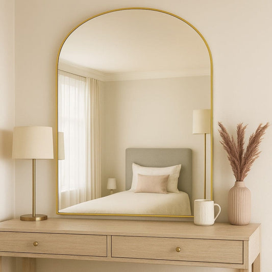 Yoko - Gold Metal Gentle Arch Mirror - 120cm x 95cm-0