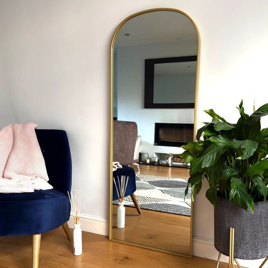Yoko - Gold Metal Gentle Arch Mirror - 160cm x 60cm-0
